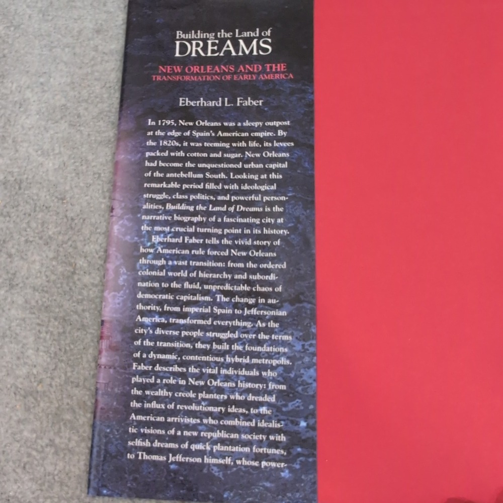 Building the Land of Dreams New Orleans Eberhard L Faber 1st Ed 2016 Hardcover - Picture 2 of 5